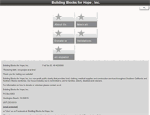 Tablet Screenshot of buildingblocksforhope.com